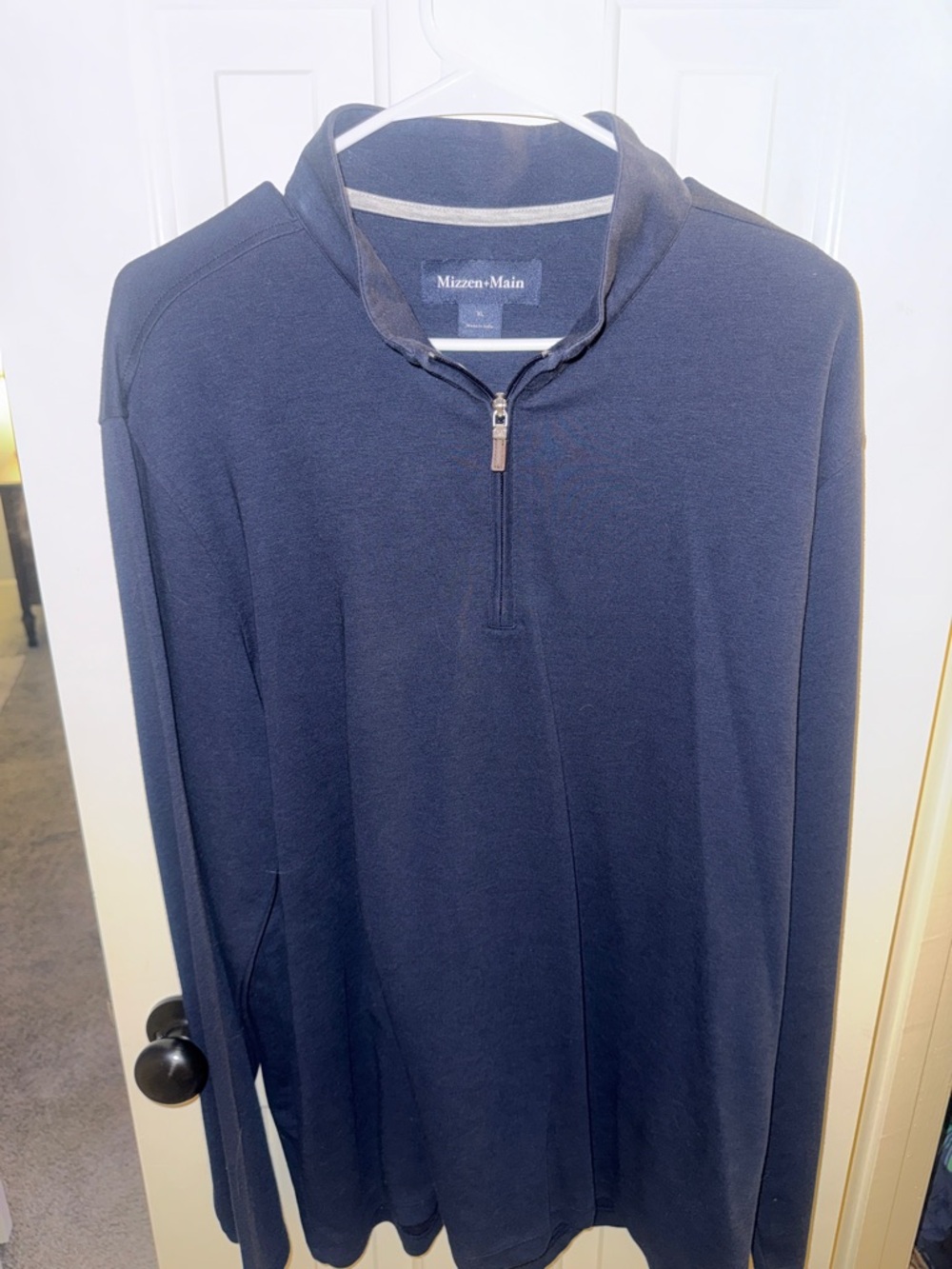 Mizzen+Main Dark Navy Half-Zip Pullover